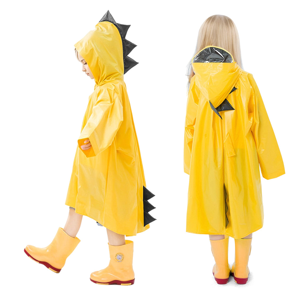PATPAT Rain Jacket for Child Girls Boys Raincoat with Hat Knee-length Long Raincoat Cartoon Hooded Rain Coat PVC Yellow Rainproof Jacket for Kids Aged 7-9, L - Rainboots Not Included PATPAT Rain Jacket for Child Girls Boys Raincoat with Hat Knee-length Long Raincoat Cartoon Hooded Rain Coat PVC Yellow Rainproof Jacket for Kids Aged 7-9, L - Rainboots Not Included